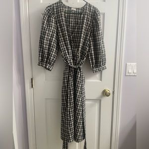 A New Day black and white plaid dress